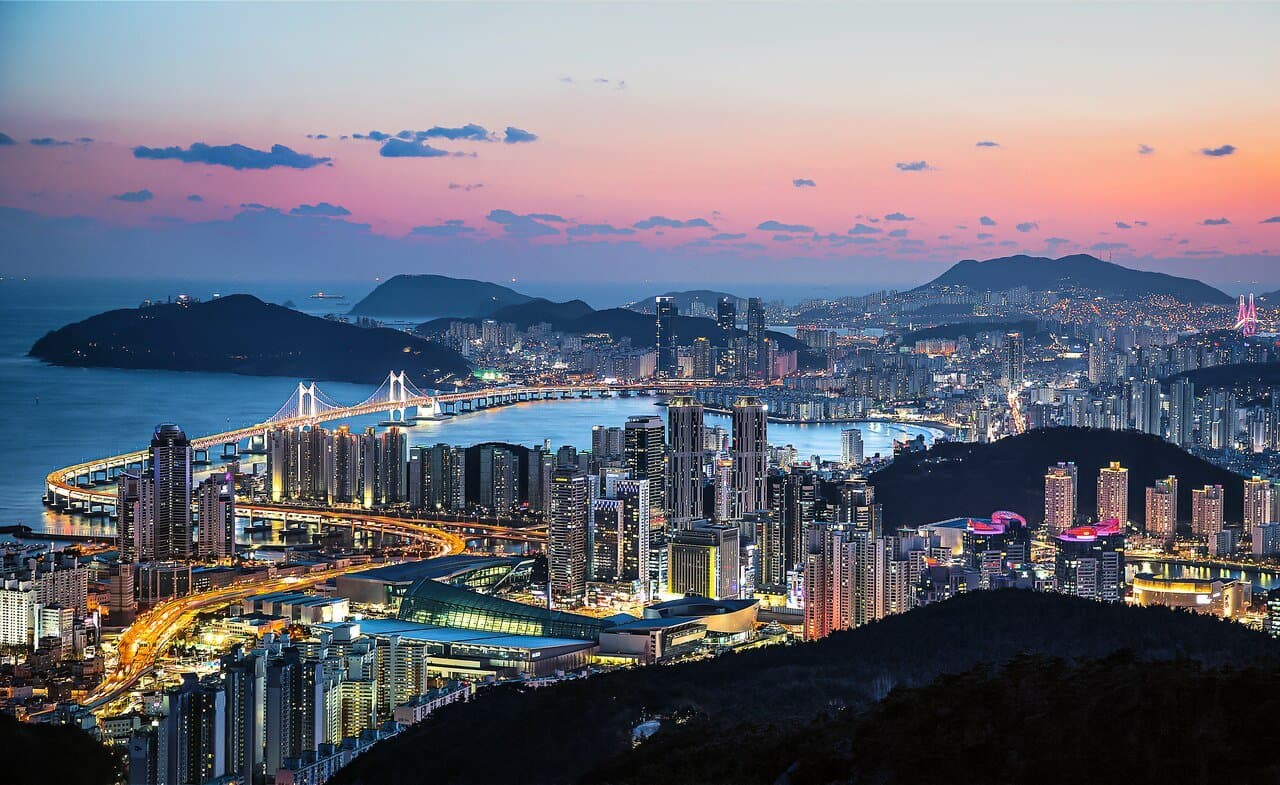 Highest temperature in Busan on September 5?