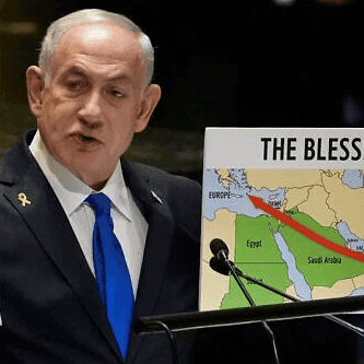 Will Netanyahu use a visual aid during his UNGA speech?