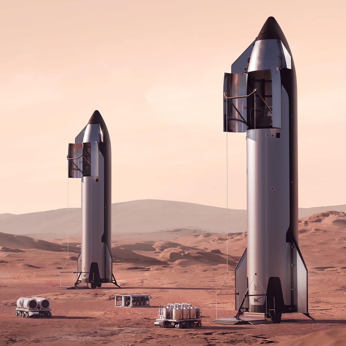 Two SpaceX Starships dock together by…?