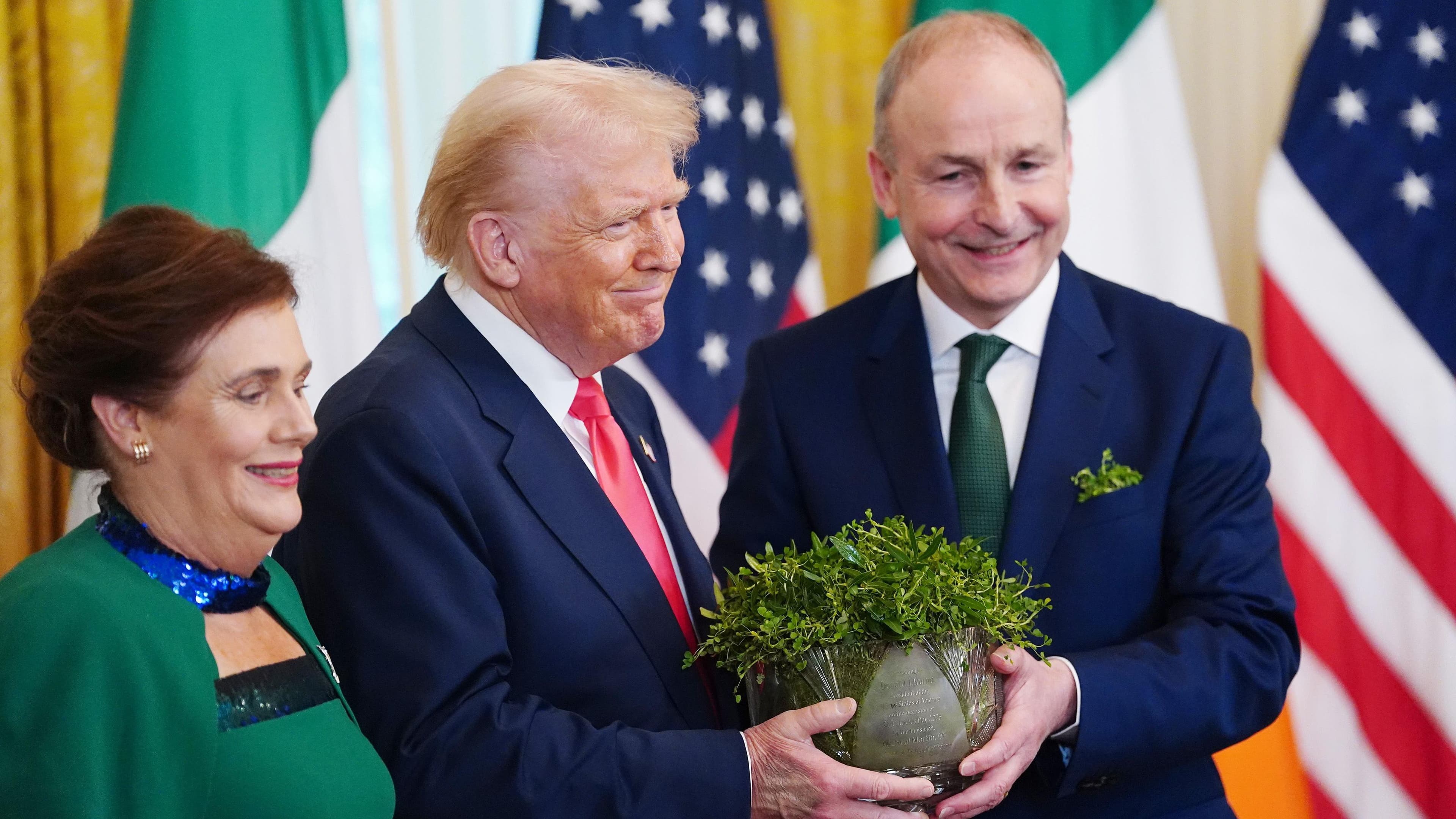What will Trump say during bilateral meeting with the Taoiseach of Ireland?